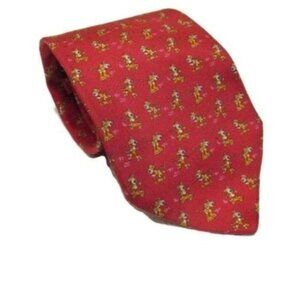 Salvatore Ferragamo Tiger Skate Scooter Neck Tie